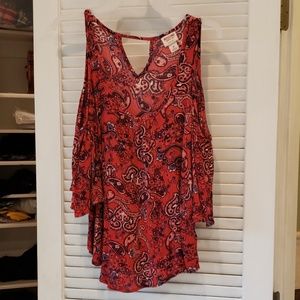 Cold shoulder blouse